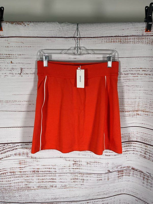 NEW SPANX Women's Airpique Skirt Skort With Short Pocket Poopy Orange Size M