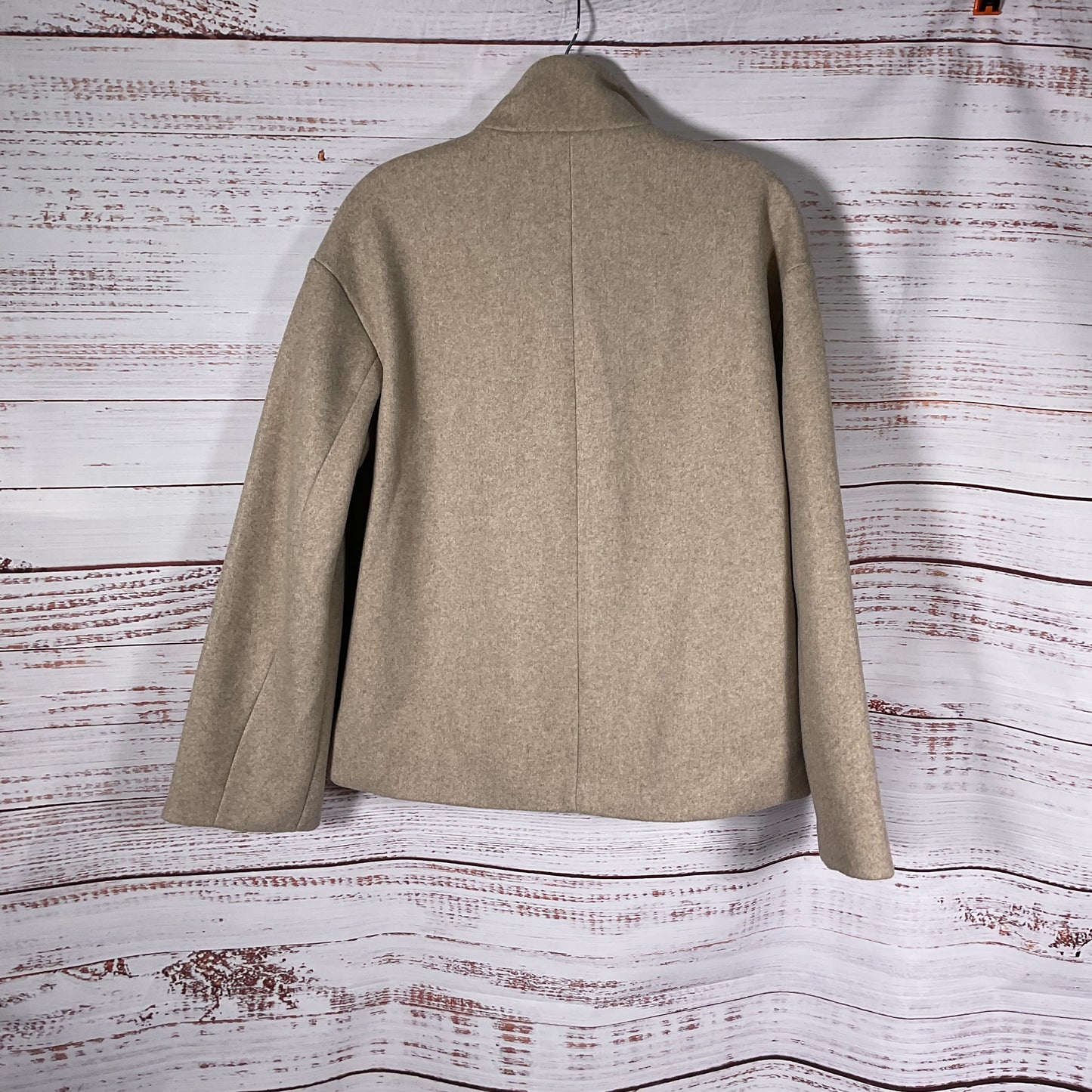 Na-Kd High Neck Short Button Up Coat Jacket - Size 32EU