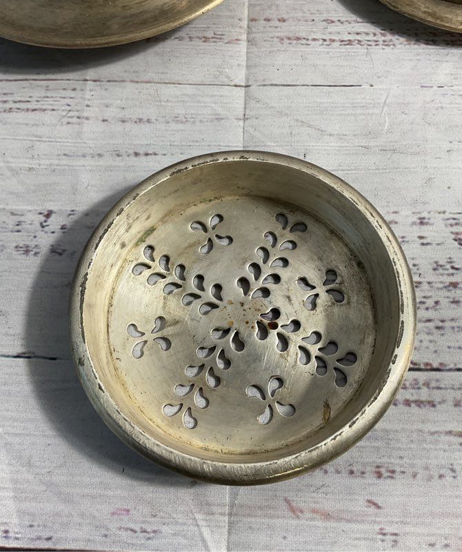 Vintage Silverplated Metal Butter Dish? With Engraving 6"x 3.5"