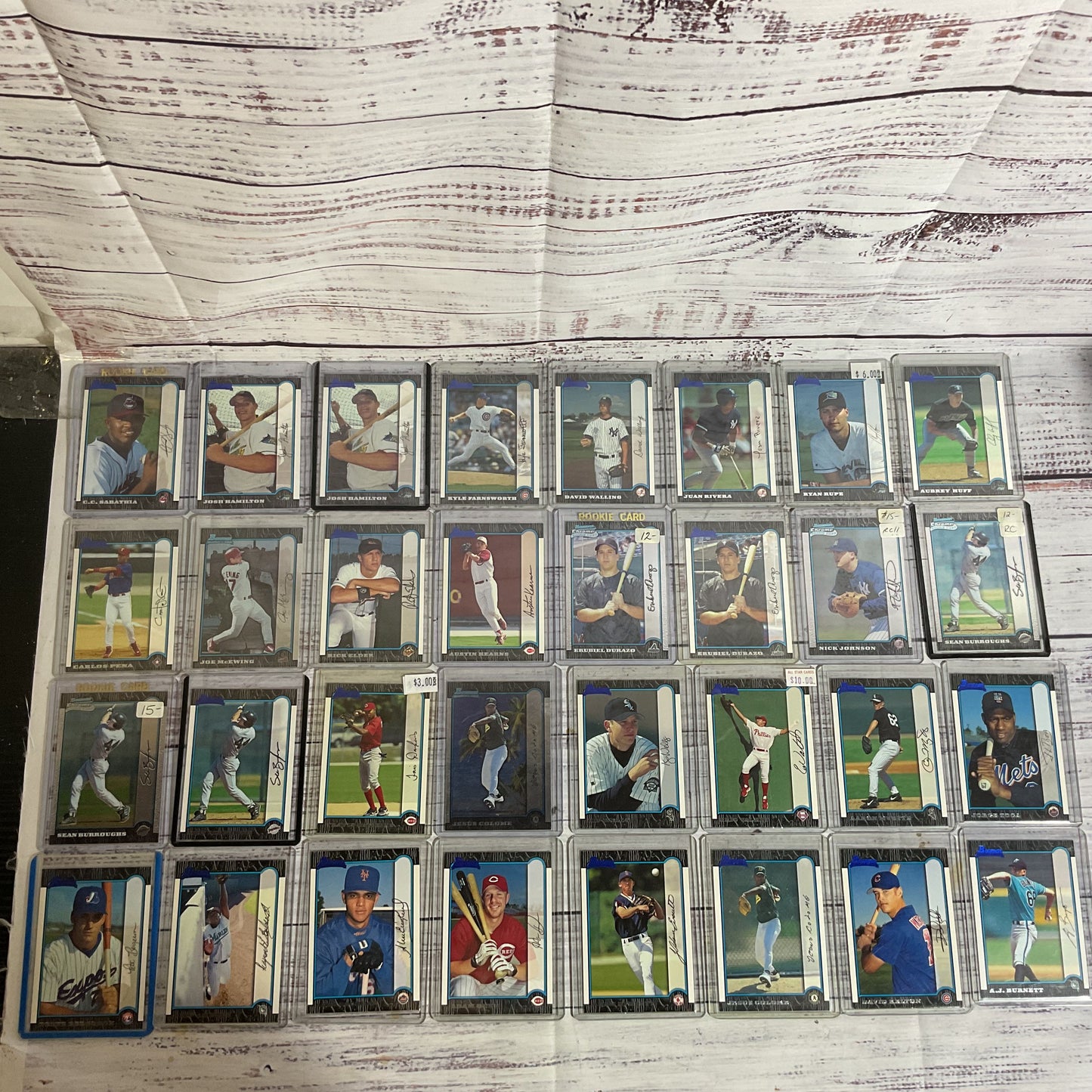 Set of 65 TOPPS Bowman Rookie Cards