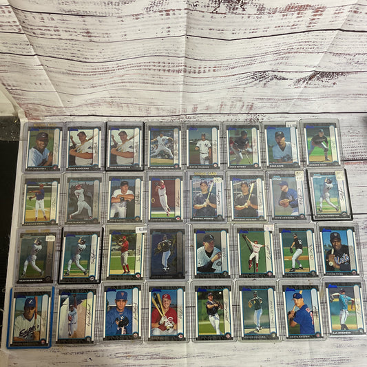 Set of 65 TOPPS Bowman Rookie Cards