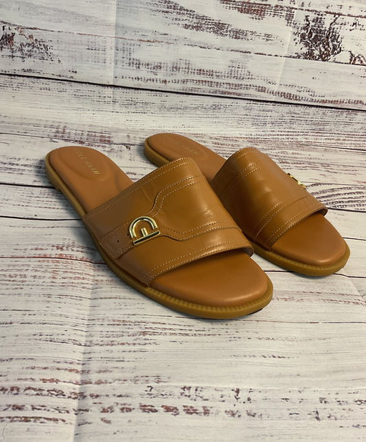 Women's Cole Haan Brown Slip-On Flat Sandal Women 7.5