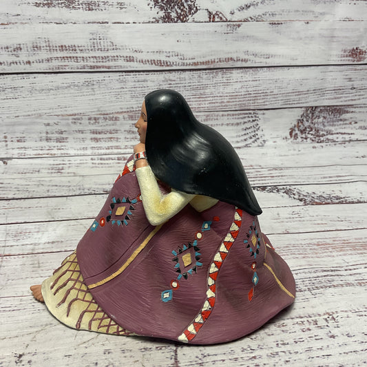 Adelbert's Designs Americana Amelia Navajo Native Woman Figure 2005 Hand Painted