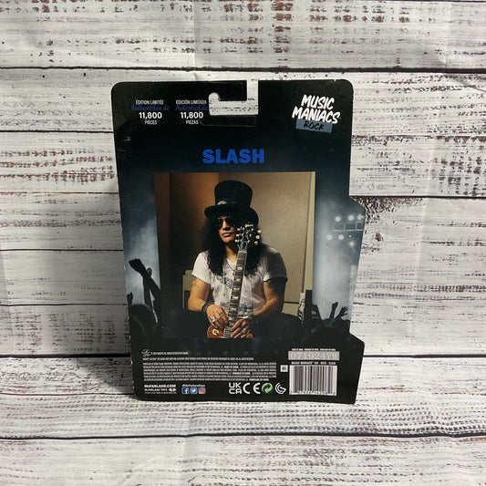 NIB Mcfarlane Toys Slash Music Maniacs Rock LE Guns N' Roses Action Figure