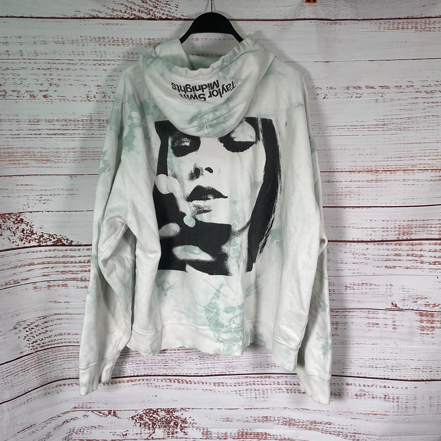 Taylor Swift Meet Me At Midnight White Green Hoodie Pants Tie Dye Set - Size XL