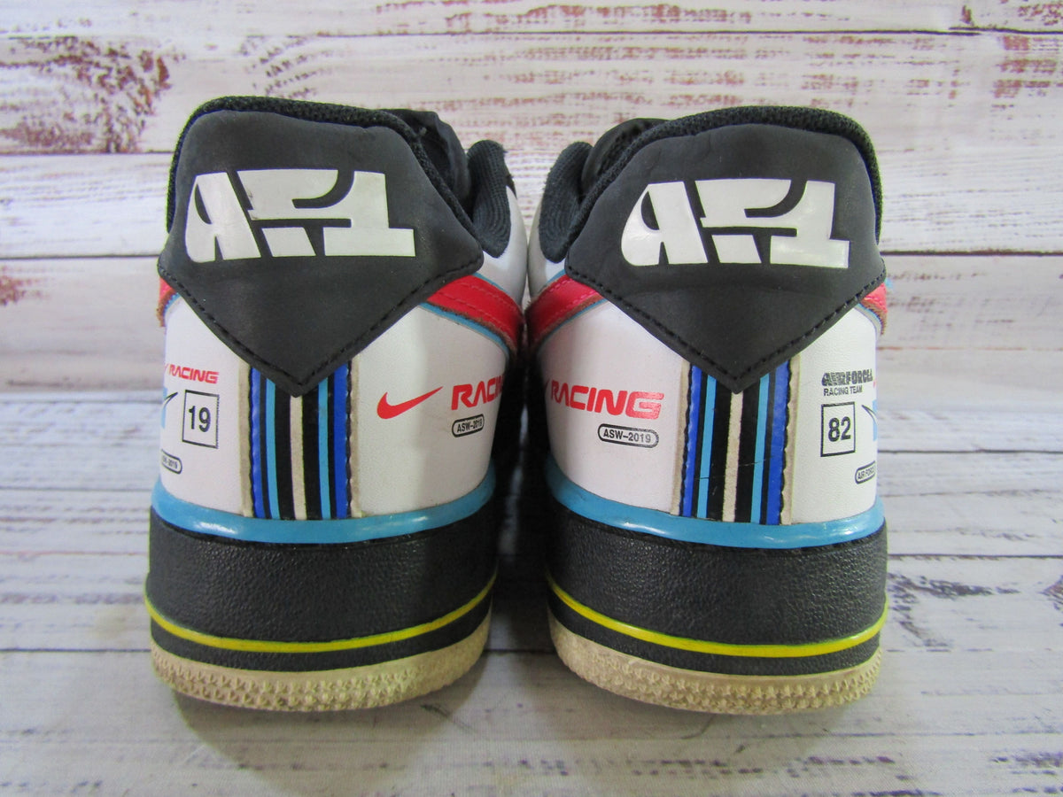 Nike Air Force 1 Low '07 QS Motorsport Men's Black Sneakers Size 7 AH8462-004