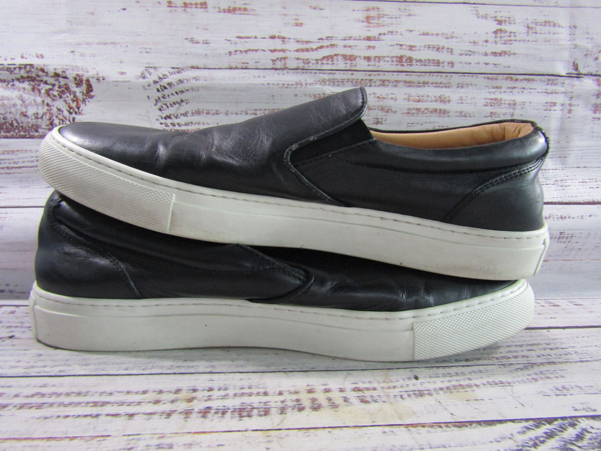 Greats Men's Black Leather Slip-On Shoes Size 11 Made in Italy