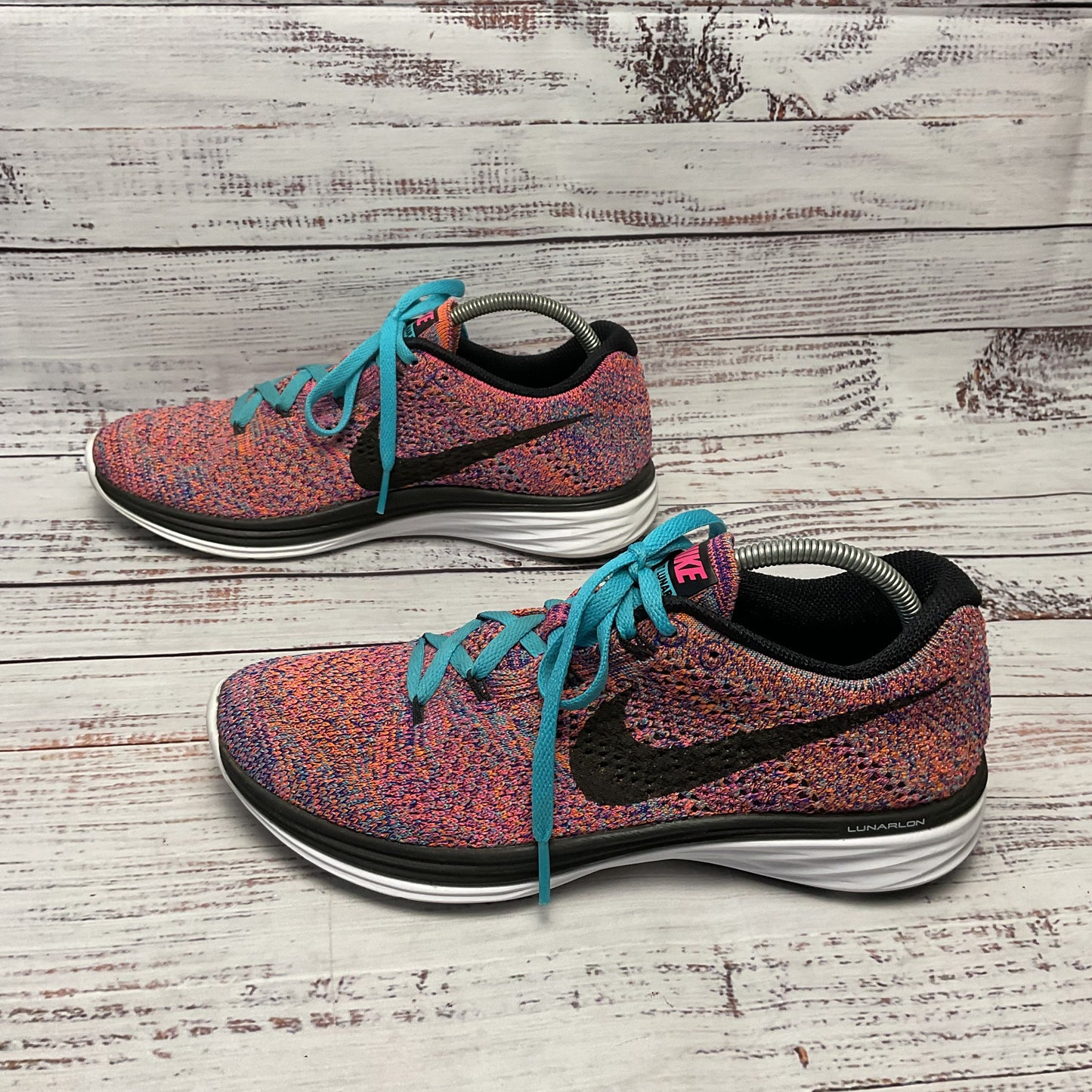 Nike Flyknit lunar 3 Multicolor Athletic Shoe Women Size 7