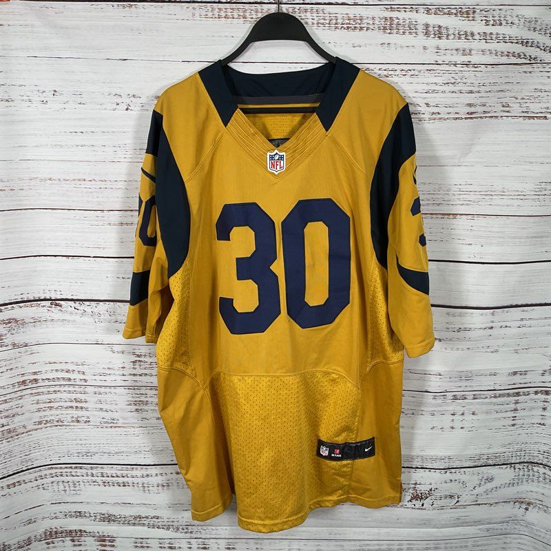 NFL Todd Gurley II On Field Gold LA Rams Jersey - Size 48