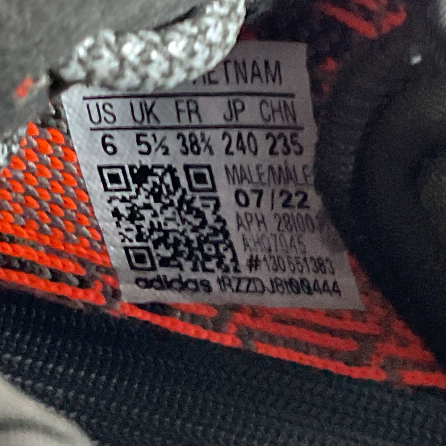 ADIDAS SPLY-350 V2 Boost Men's Gray Orange Shoes- SZ 6