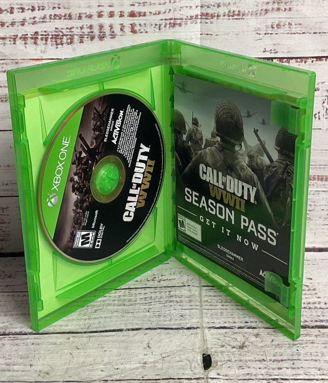 XBox One Lot of 2 Call of Duty WWII Just Cause Video Games