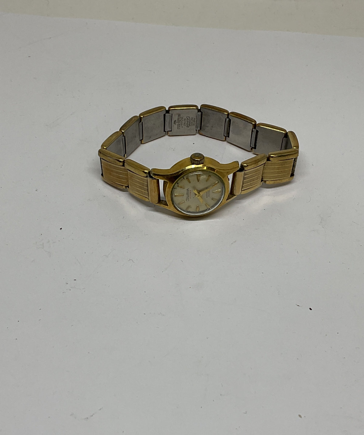 SILVANA Gold Plated Vintage Automatic Watch As Is