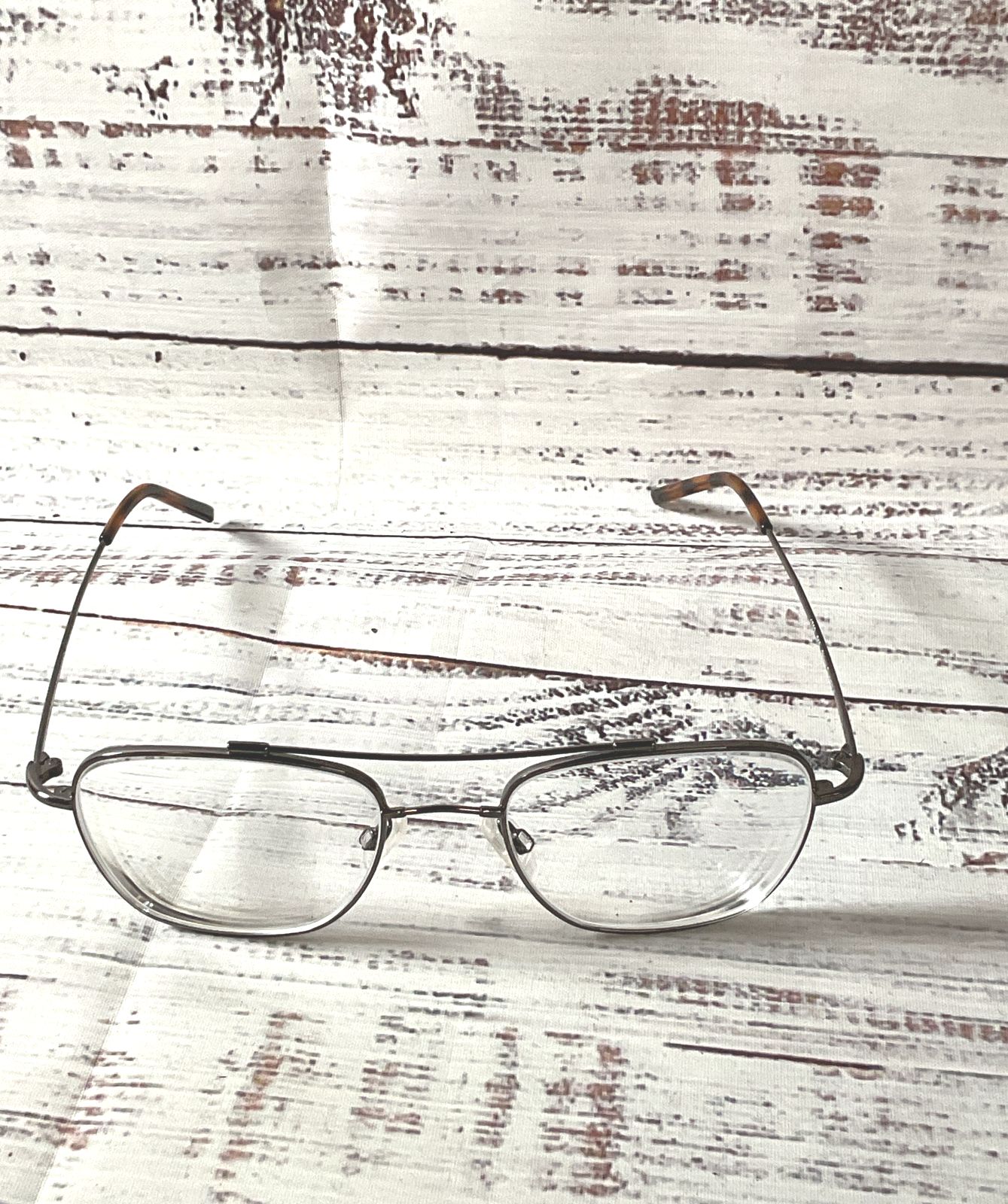 Shiny GUNMETAL 1762 015 Silver Eyeglasses Frames - Size 145