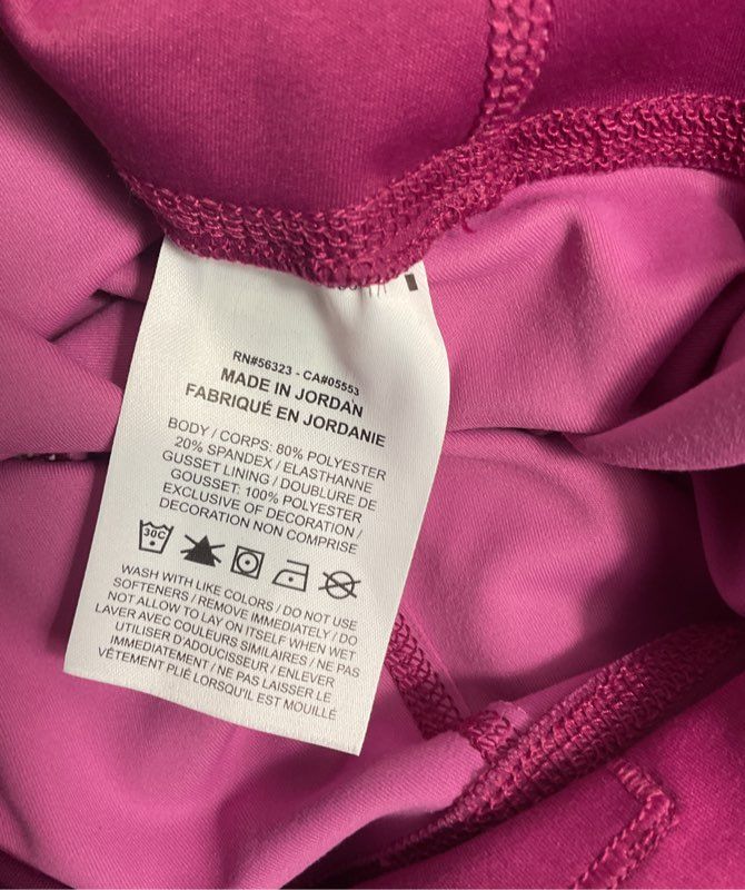 Nike Yoga Dri-FIT High-Waisted 7/8 Gradient Dye Leggings Cosmic Fuchsia L