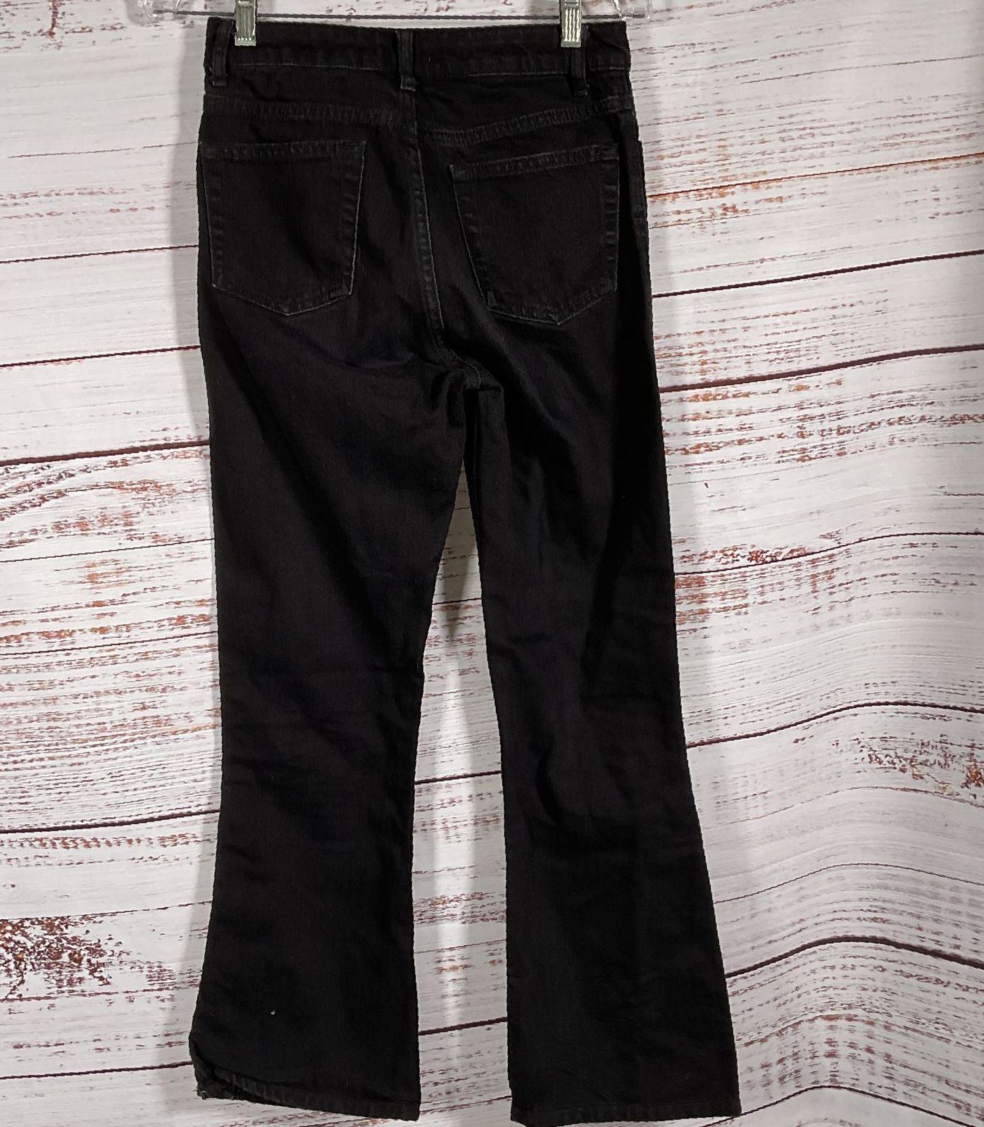 Sandro Snapy Snap-Detailed High-Rise Bootcut Jeans Black 36