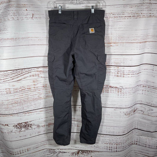 Carhartt Force Relaxed Fit Ripstop Gray Cargo Work Pants Men's Size 31/32