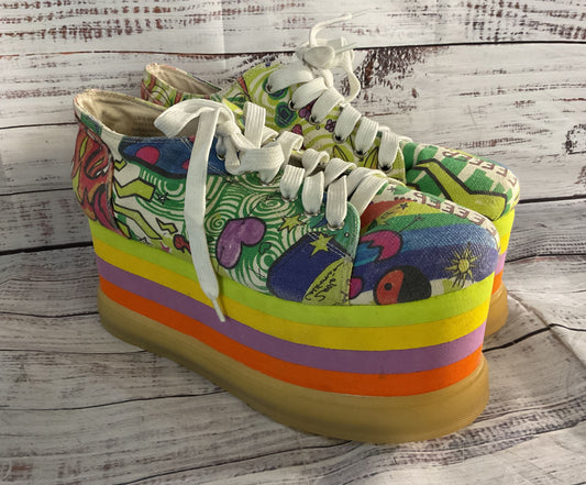 Current Mood Light Up Doodle Platform Shoes Multicolor 9
