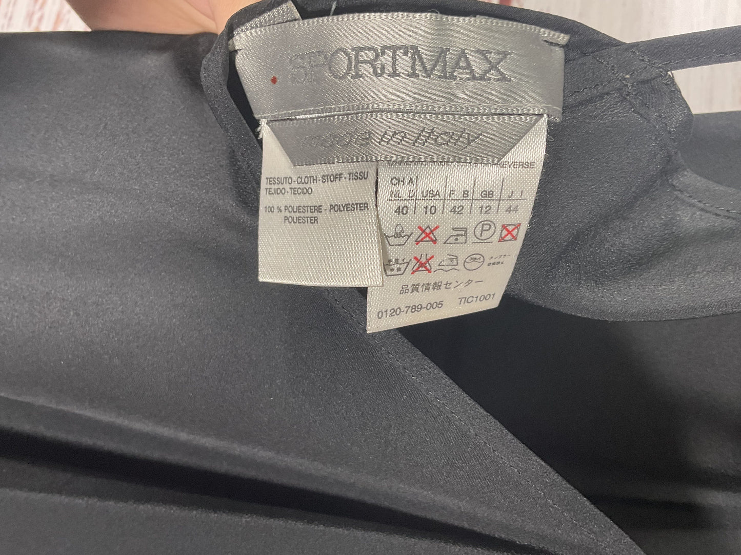 Sportmax Black Slip Dress - Size 10