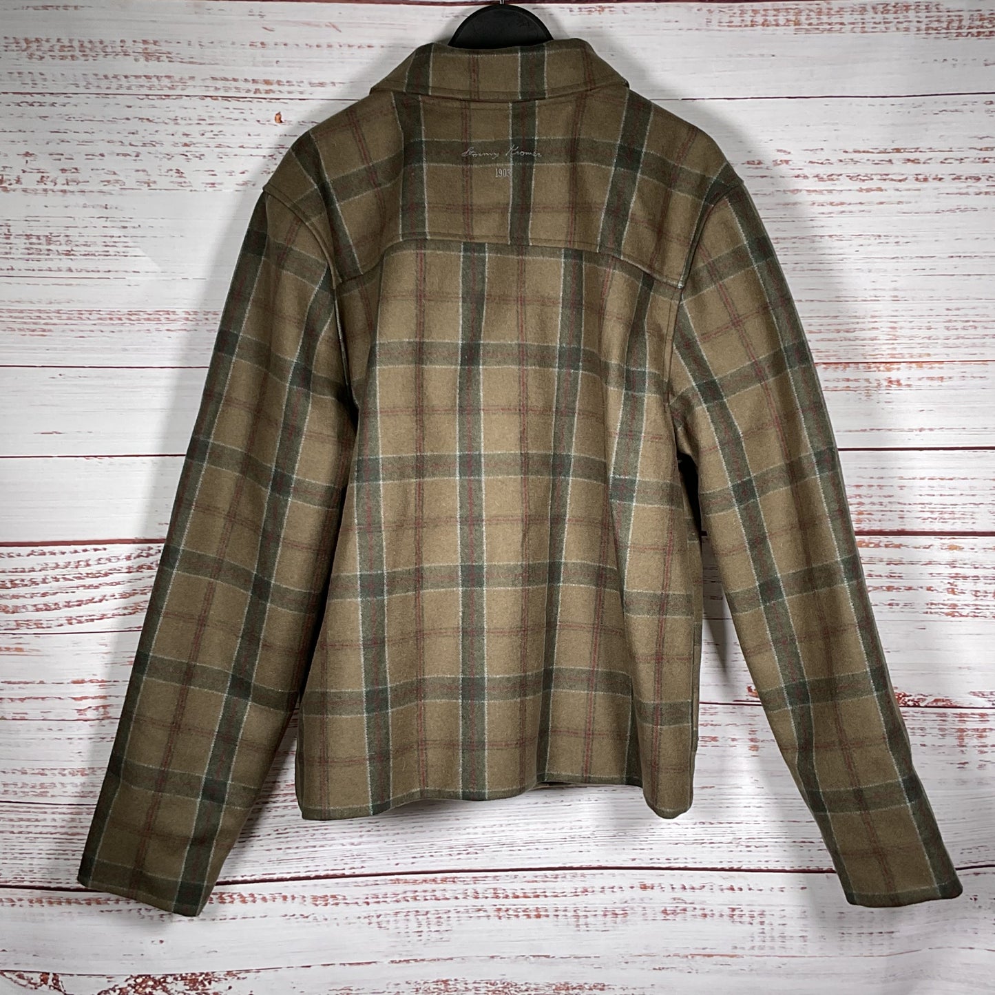 STORMY KROMER Men's Green Wool Blend Plaid Jacket-SZ M