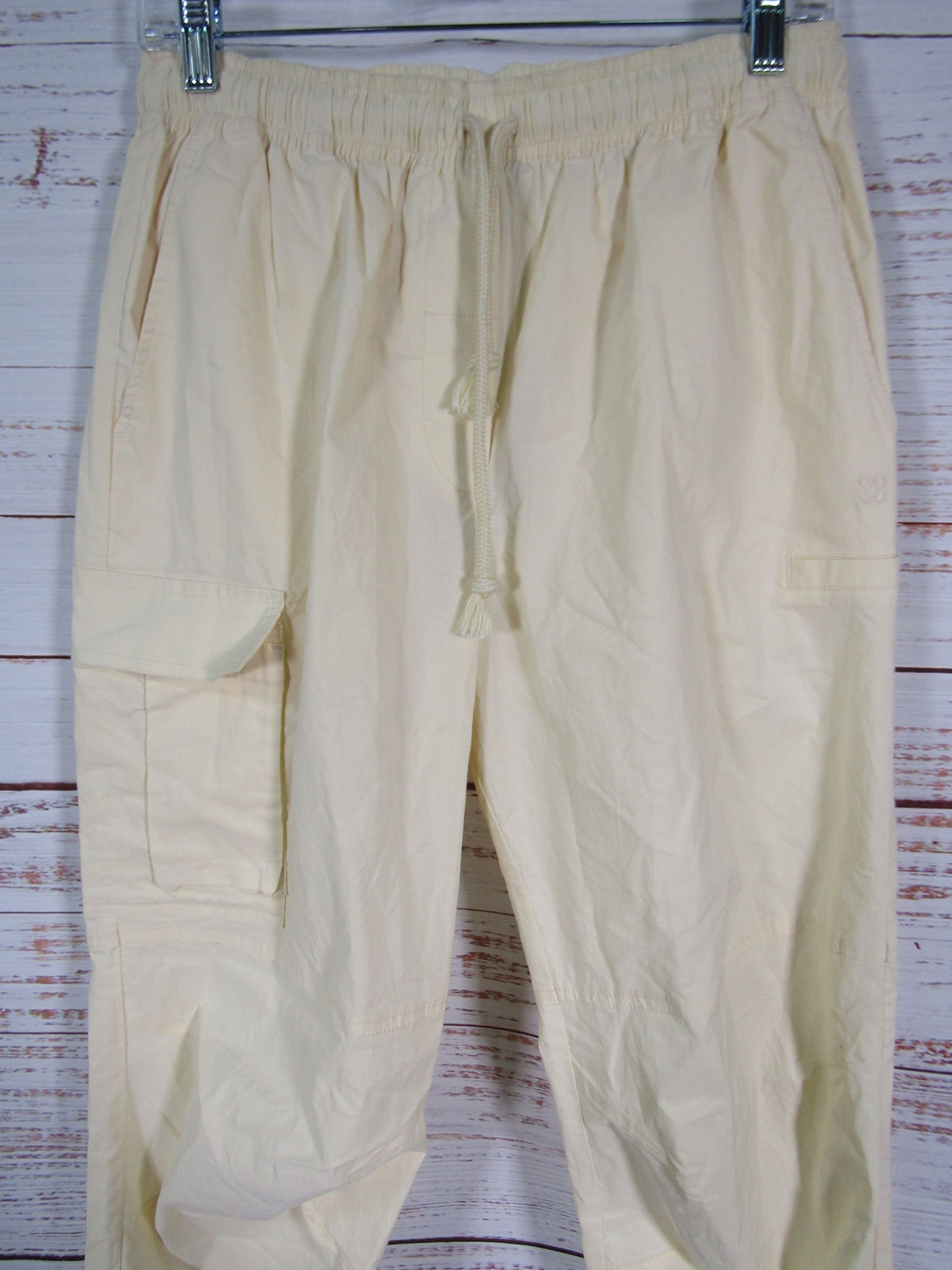 Sweaty Betty Quinn Women's Mirage White Cargo Pants Size M