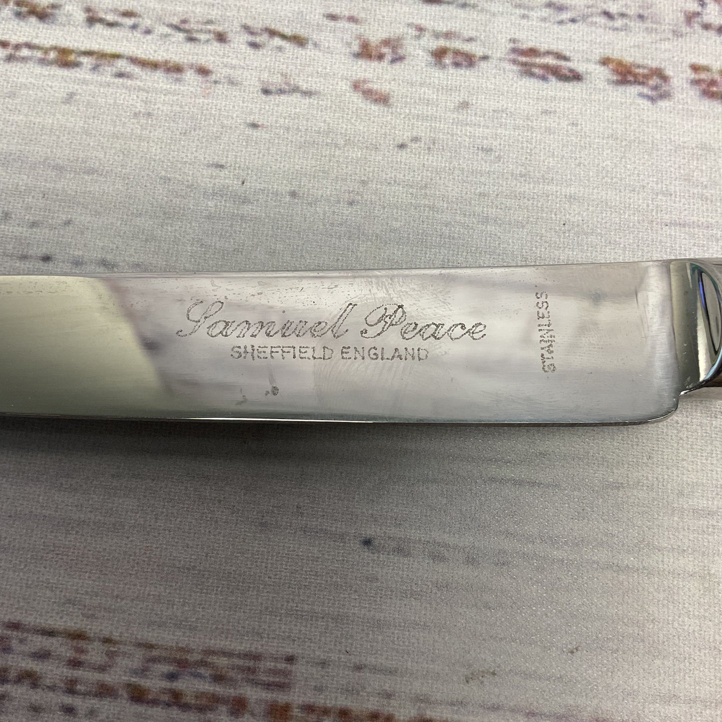 Samuel Peace Sheffield England Stainless Silver Plate Flatware Lot Of 8 Pieces