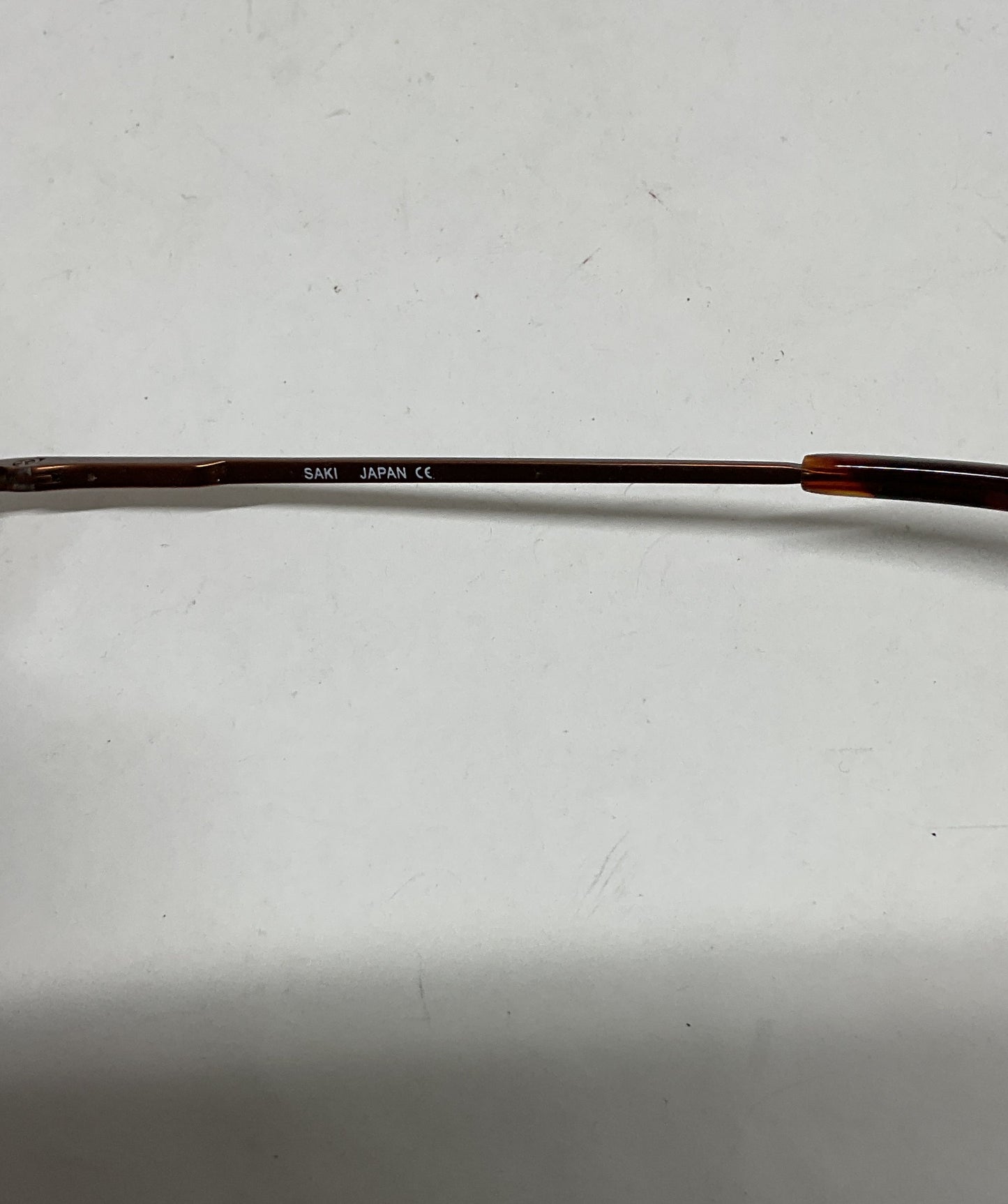 SAKI Japan Brown Eyeglasses Frames Only Size 140