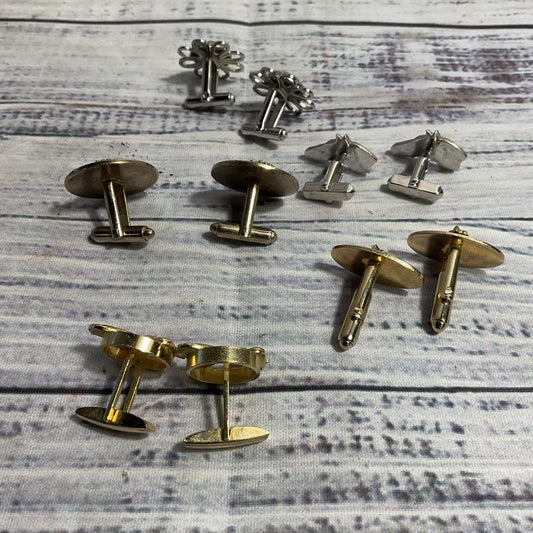 Mixed Lot of 5 Horse Motif Animal Cufflinks (Shields, Swank, More)