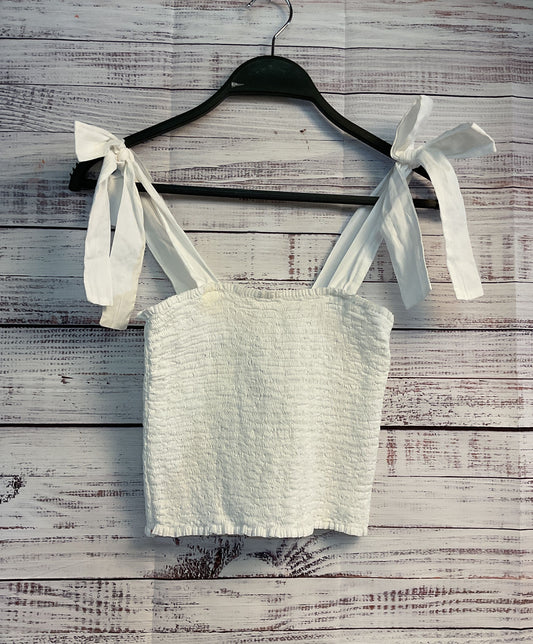 NWT Women's Xirena White Ruched Top Size S
