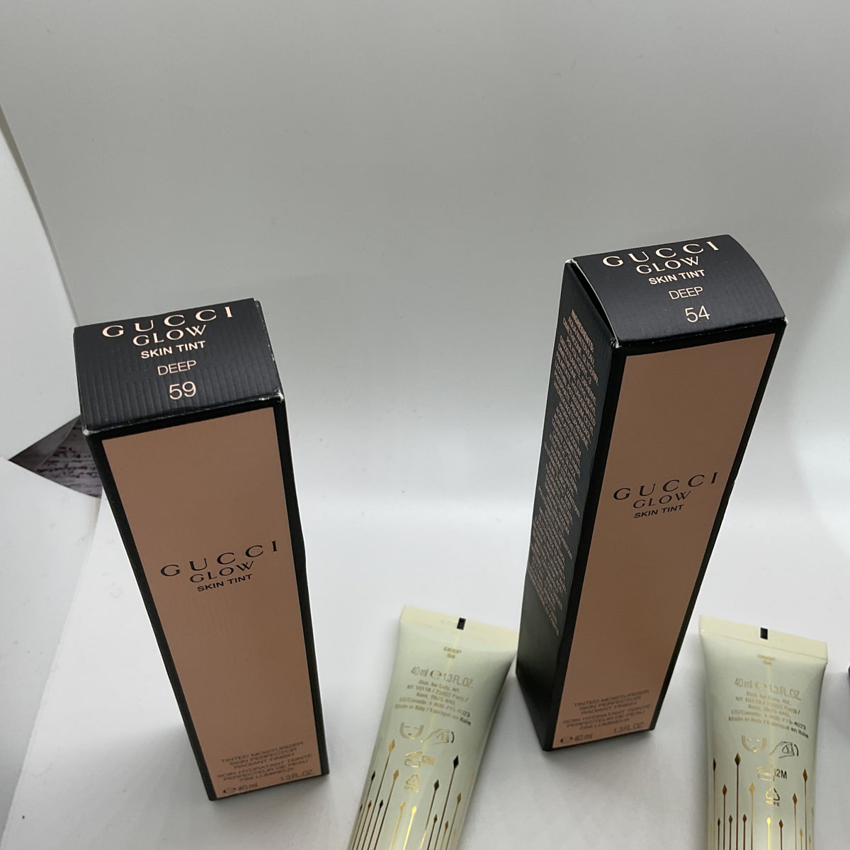 NEW Set of 3 GUCCI Glow Skin Tinted Moisturizer Deep 54 & 59- 1.3fl.oz
