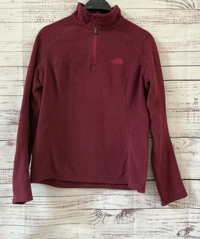 Women's The North Face Burgundy Fleece Pullover Size S