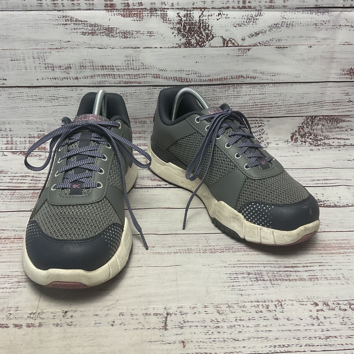 Kuru Quantum 2 Grey Purple Athletic Shoe Women Size 9.5