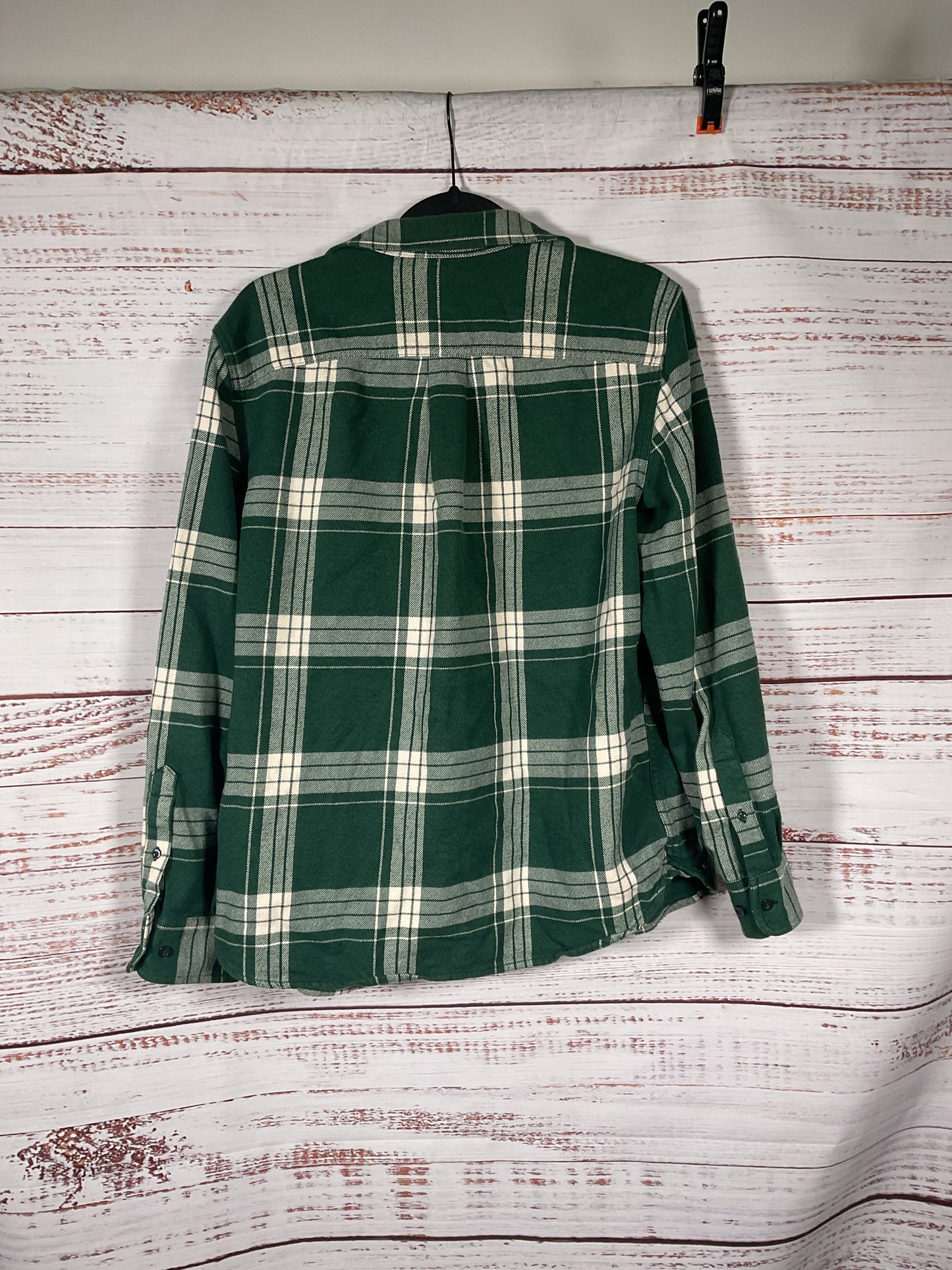 North Face Green Plaid Flannel Longsleeve - Size M
