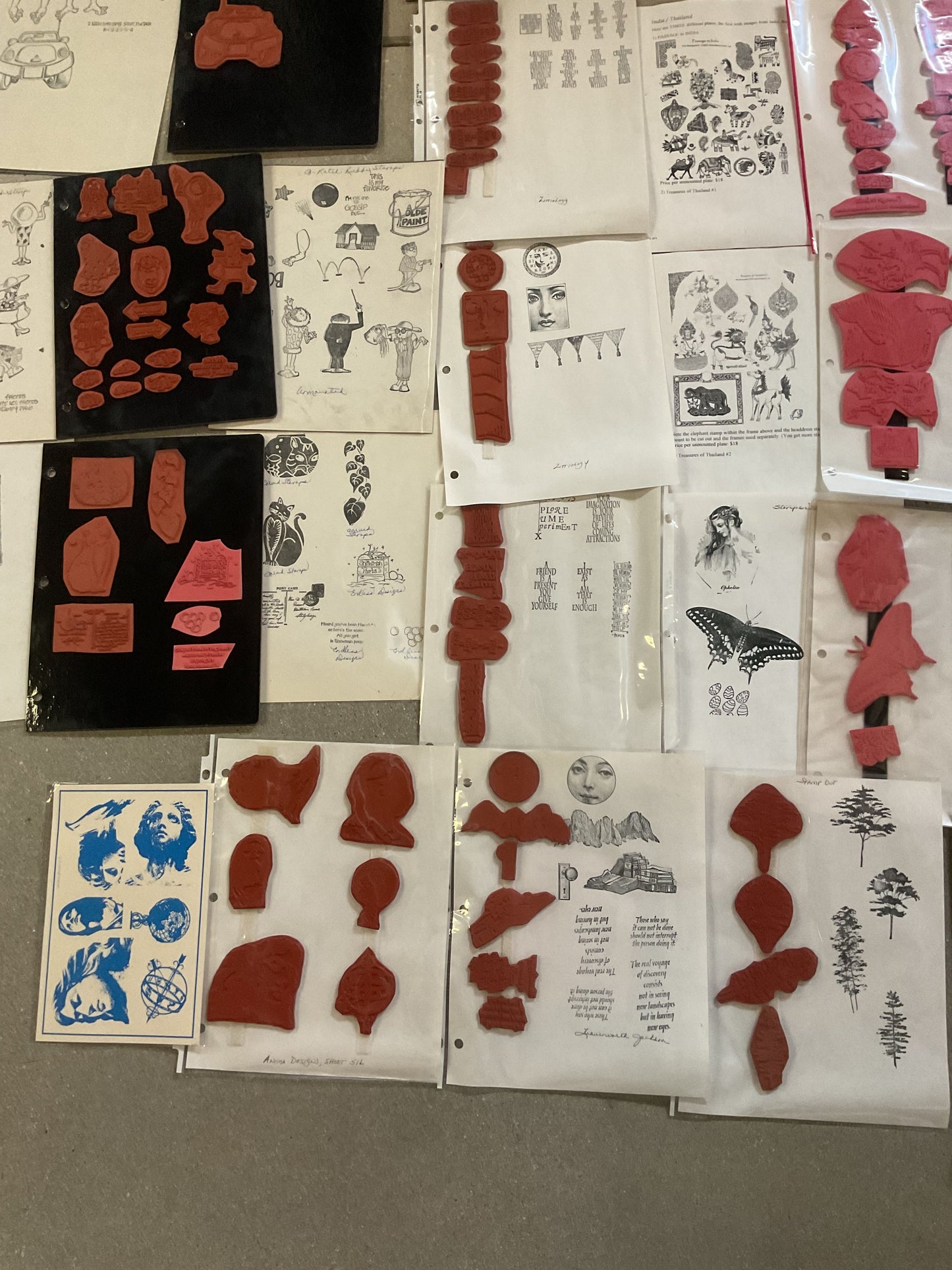 Zitiology Stamp In Hand Rubber Ink Stamps Misc Lot Binders
