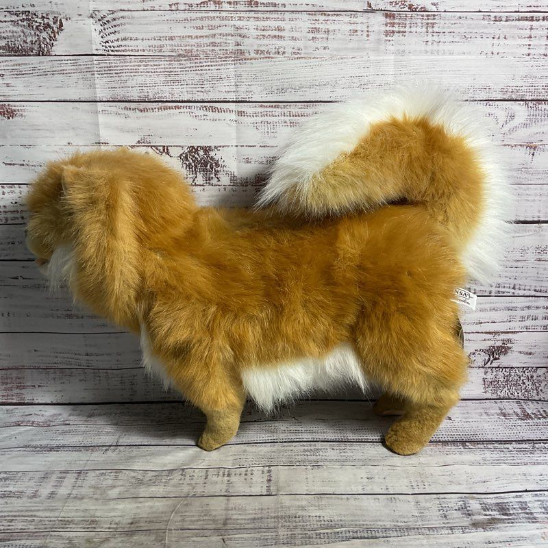 NWT Hansa Pomeranian 20" Plush Stuffed Toy Dog 7018