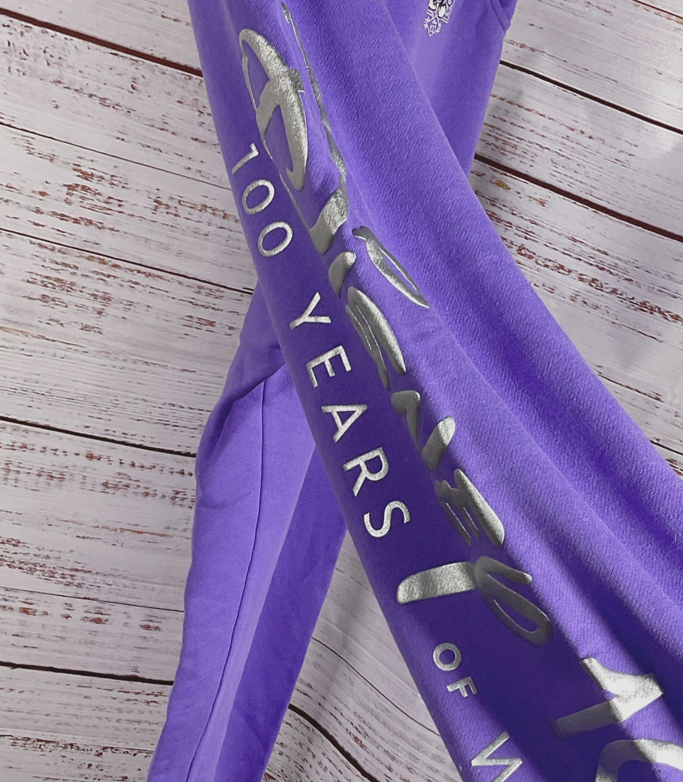 Disney Parks Mickey Mouse 100th Anniversary Jogger Sweatpants Purple M