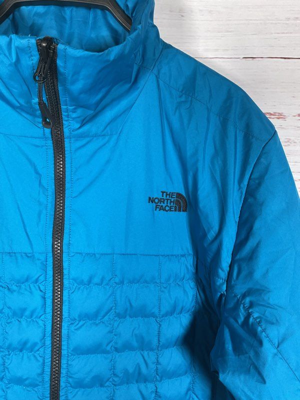 THE NORTH FACE Blue Thermoball Full Zip Quilted Puffer Jacket Men's Size Medium