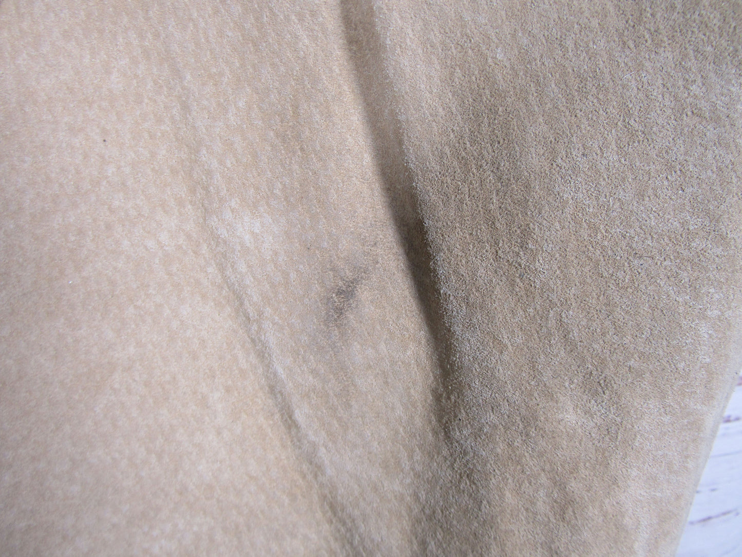 Vintage Scully Women's Beige Leather Fringe Top Size 14