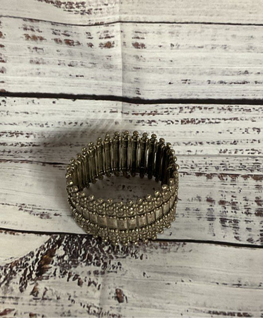 PHILIPPE AUDIBERT Silver Tone Vintage Stretchy Bracelet