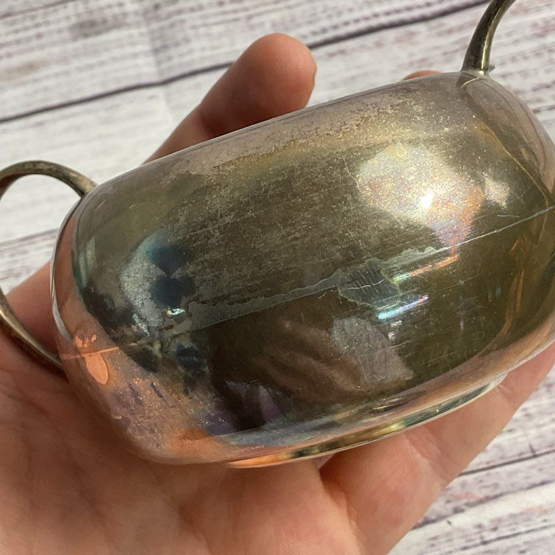 Antique TRP Bogota .900 Colombian Coin Silver Sugar Pot W/ Lid 134 Grams