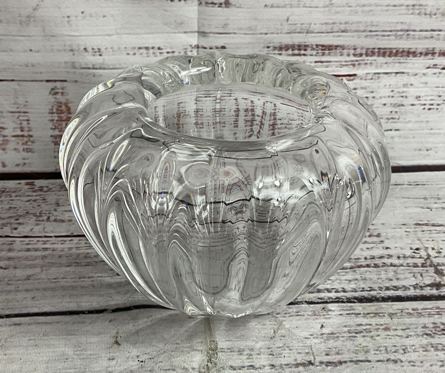 Steuben Glass Flare 3.5" Bowl Vase Clear