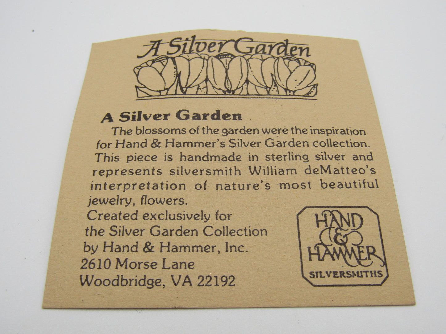 Hand & Hammer A Silver Garden Sterling Silver Floral Brooch Pin