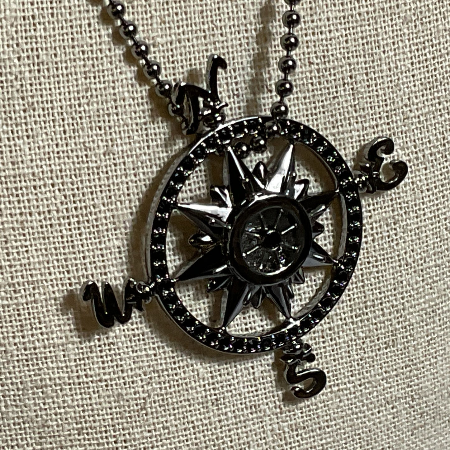 NWT SWAROVSKI x DISNEY Pirate Compass Ship Wheel Pendant Necklace