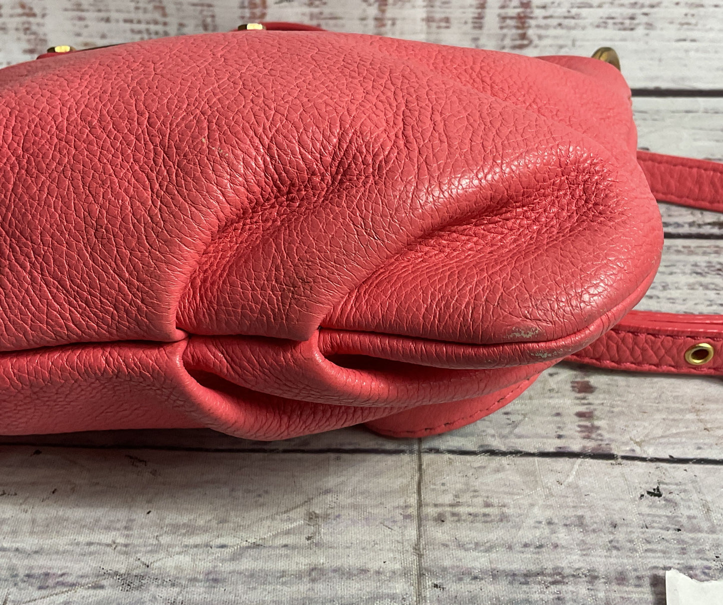 Marc By Marc Jacobs Pebble Leather Classic Q Percy Crossbody Bag Coral