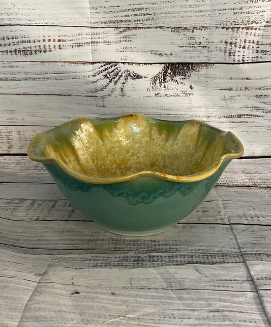 Edgecomb Ceramic Glazed Crystalline Bowl Multicolor