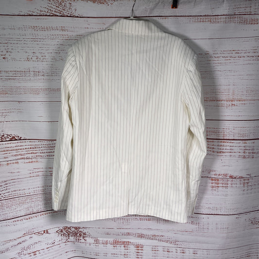 Salt Murphy White Pin Stripe Oversized Large Blazer Jacket - Size 36 New 2/2