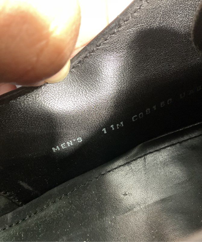 Cole Haan Air Black Leather Lace Up Dress Shoes Size 11 M
