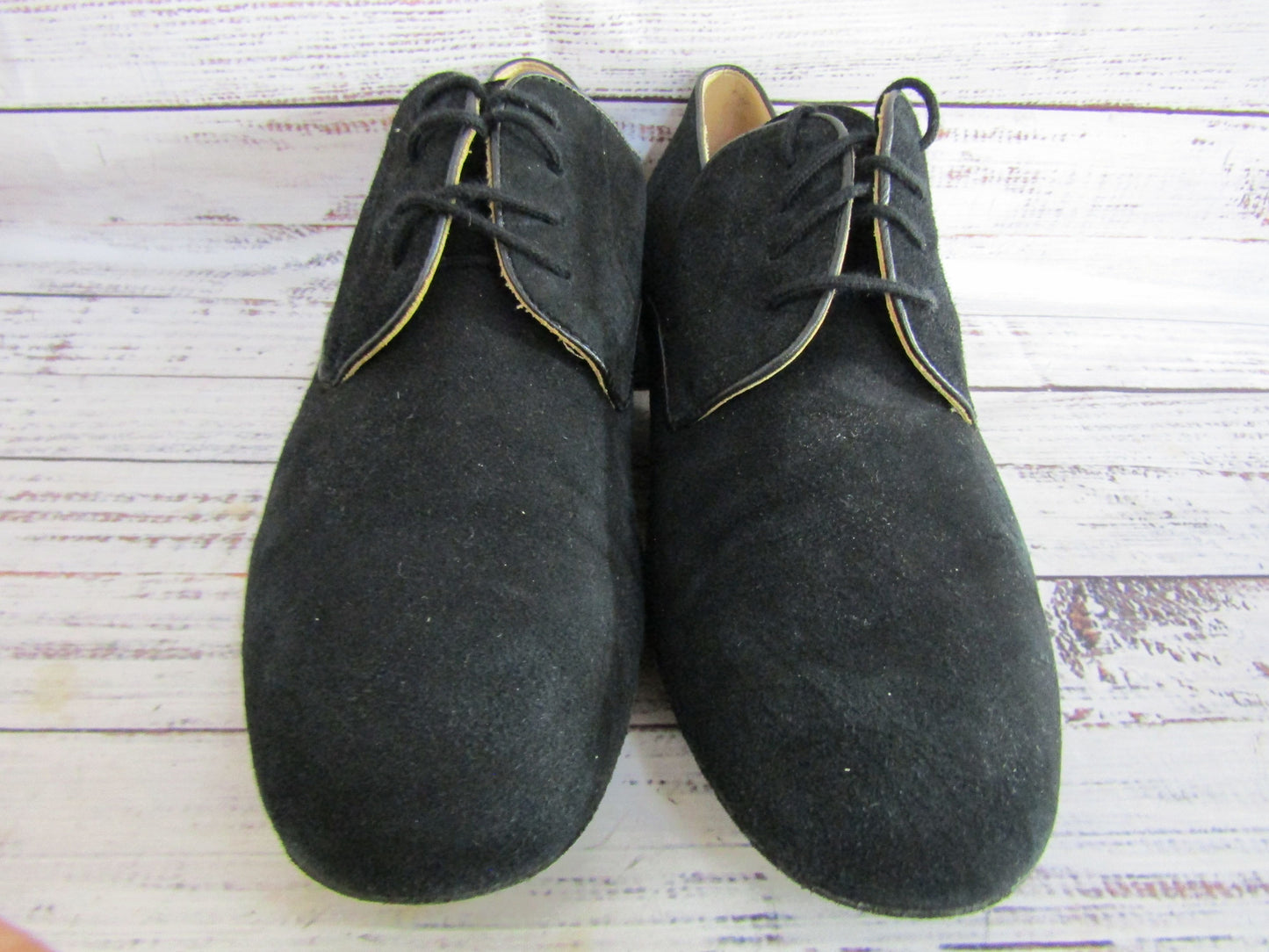 Werner Kern Modena Men's Black Suede Oxford Dancing Shoes Size 9.5
