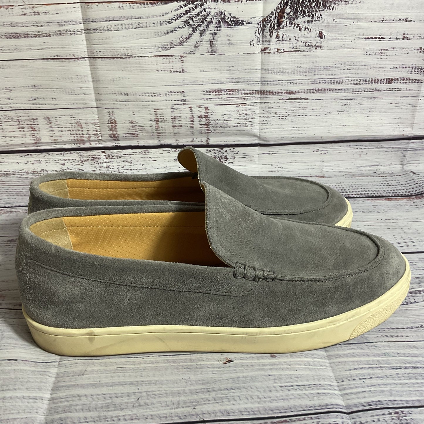 BRUNO CUCINELLI Women's Gray Suede Loafer Shoes- SZ 8