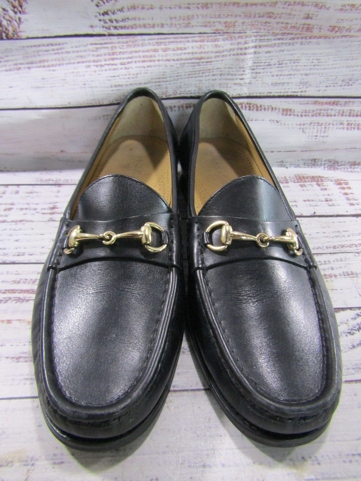 Cole Haan Ascot II Men's Black Leather Horsebit Loafers Size 8 C02498