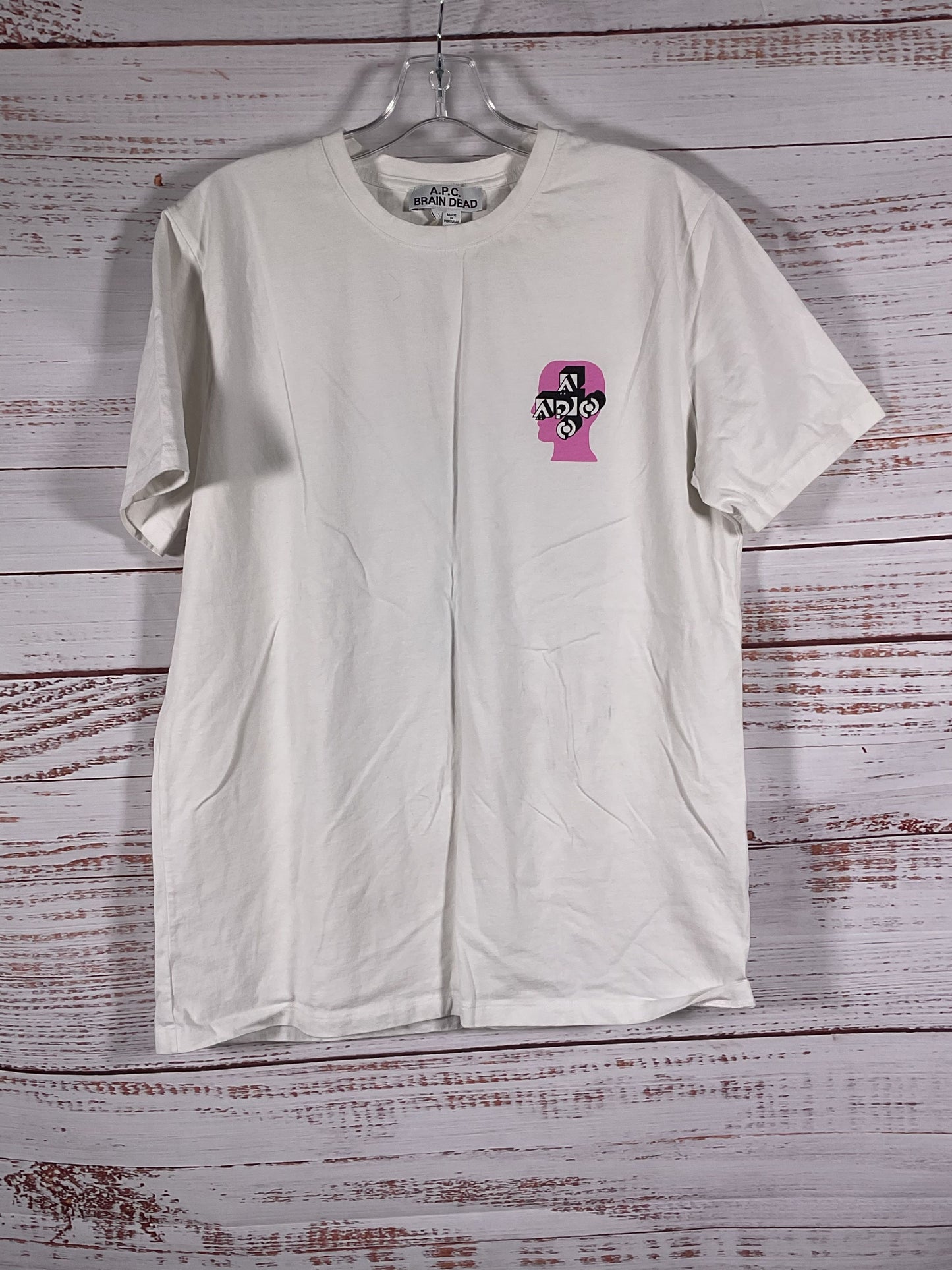 A.P.C. x Brain Dead White Futureshock T-Shirt - Size L